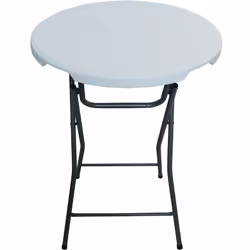 Table de cocktail pliante "Lili"- 80 x 80 x 100.5 cm - blanc Découvrez la polyvalence ultime avec notre table haute pliante e ...