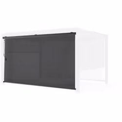 Rideau pour Pergola bioclimatique "Sunny" - 277 x 204 cm - Structure en aluminium - Anthracite Store enrouleur pour Pergola - ...