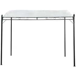 Habitat Et Jardin - Pergola inclinée en métal - 3 x 2,5 m - Beige