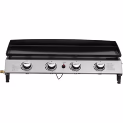 Grill a gaz 4 Brûleurs "Jolly" - 84 x 49 x 23.5 cm - récupérateur de graisse inclus Grill à gaz 4 brûleurs plancha en acier i ...