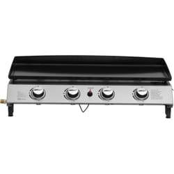 Plancha gaz 4 brûleurs 'Jolly' - 10 Kw - Gris
