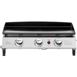 Plancha gaz 3 brûleurs 'Jolly' - 7,5 Kw - Gris
