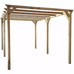 Description générale Le carport pour voiture en bois 'Solar II' offre une protection élégante et fonctionnelle pour votre véh ...