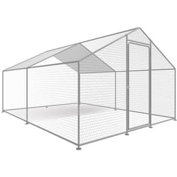 Habitat Et Jardin - Enclos à poules 9 m² parc grillagé 3 x 3 x 2 m acier galvanisé