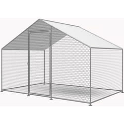 Enclos à poules 6 m² parc grillagé 2 x 3 x 2 M acier galvanisé