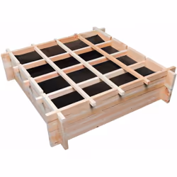 Habitat Et Jardin Carré Potager En Bois "tournesol" - 80 X 80 X 20 Cm