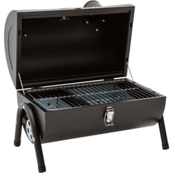Habitat Et Jardin - Barbecue charbon de bois portable 'Captain' - 42 x 27 x 43 cm - Noir