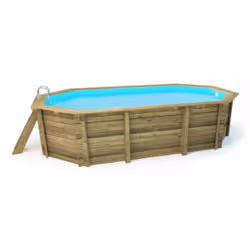 Habitat Et Jardin Miami 130 Piscine hors sol Octogonal 15000 L Bois - Vue supplémentaire 2