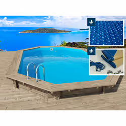 Habitat Et Jardin Miami 130 Piscine hors sol Octogonal 15000 L Bois - Vue supplémentaire 3