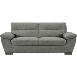 Canapé fixe en tissu "Dallas" - 210 X 88 X 90 cm - 3 places - Gris