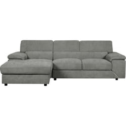 Habitat Et Jardin Canapé D'angle En Tissu Chenille "london" - 4 Places - Gris