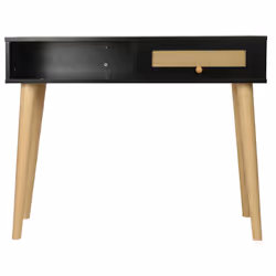 Palozi Home Console Cannage "marine" - 100 X 29 X 81 Cm - Noir