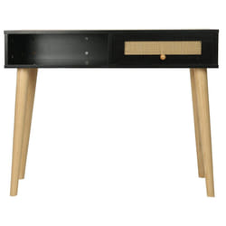 Palozi Home Console Cannage "marine" - 100 X 29 X 81 Cm - Noir