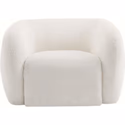 Palozi Home Fauteuil Tissu Bouclette "washington" - Blanc