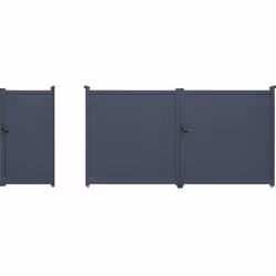 Habitat Et Jardin Pack Portail + Portillon "marc" - Gris