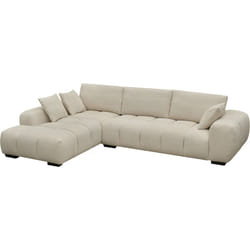 Habitat Et Jardin Canapé D'angle Tissu "monceau" - 3 Places - Beige