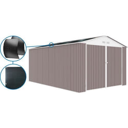 Habitat Et Jardin Garage Métal "nevada" - 15,36m² Avec Panneaux Solaires