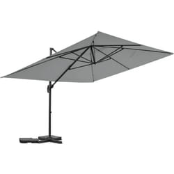 Habitat Et Jardin - Parasol jardin déporté en aluminium 'Sky 4' - 3 x 4 m - Gris