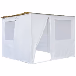 Habitat Et Jardin Souccah En Kit Nina Ajustable 3 X 3 -3 Rouleaux De Bambou Et 3 Tasseaux De Bois
