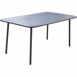 Table d'extérieur "Bilbao" - 6 places - Dimensions : 150 x 90 x 71 cm - Forme : rectangulaire avec coins arrondis - Poids max ...