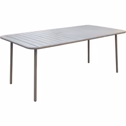 Table d'extérieur "Bilbao" - 8 places - Dimensions : 180 x 90 x 71 cm - Forme : rectangulaire avec coins arrondis - Poids max ...