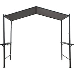 Habitat Et Jardin - Pergola tonnelle pour barbecue - 277 x 149 cm - Anthracite