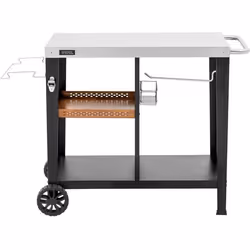 Habitat Et Jardin Chariot Desserte De Barbecue "gelia" 117 X 59 Cm - Inox - Noir