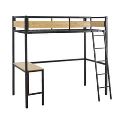Habitat Et Jardin Lit Mezzanine Avec Bureau "ethan" - 90 X 190 Cm - Noir - 90 x 190 cm