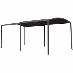Habitat Et Jardin Carport En Métal Extensible " Mathis" - 303/566 X 295 X 240 Cm - Anthracite