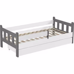 Habitat Et Jardin Lit Gigogne Pour Enfant "adria" - 90 X 190 Cm - Blanc - 90 x 200 cm