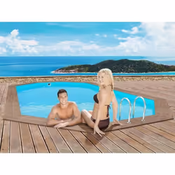 Habitat Et Jardin Piscine Bois " Rio 130" - 5.60 X 3.70 X 1.39 M