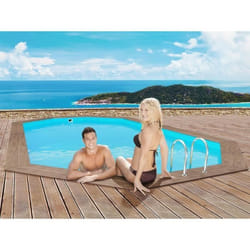Habitat Et Jardin Piscine Bois " Rio 130" - 5.60 X 3.70 X 1.39 M