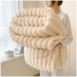 Habitat Et Jardin - Plaid - 1.00 x 1.50 m - Beige