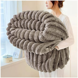 Habitat Et Jardin - Plaid - 1.00 x 1.50 m - Gris