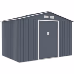 Abri de jardin métal 5,29 m2 "Vegas II" - Gris L'abri de jardin "Vegas II" est un choix idéal pour ceux qui recherchent à la ...