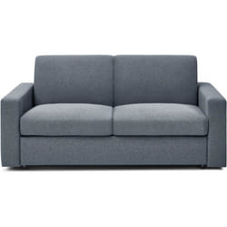 Canapé convertible express en tissu Diana - Couchage 120 cm - 2 places - Gris
