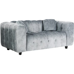 Habitat Et Jardin Canapé Droit En Tissu Chenille "vendome" - 2 Places - Gris