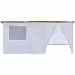 Souccah en Kit NINA ajustable 4 x 2 avec 1 Rouleau de canisse en bambou fendu La tonnelle modulable "Soucca" en acier, avec d ...