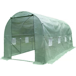 Serre tunelle de jardin 45 x 2 m Lys - 9 m² - 130g - Vert