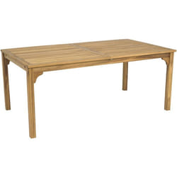 Table de jardin extensible en bois 180/240 cm Valladolid – 6 à 10 places - Marron