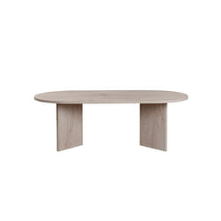 Table basse en bois Sable - 60 x 119 x 40 cm - Travertin