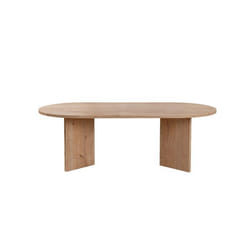 Table basse en bois Sable - 60 x 119 x 40 cm - Chêne Saphir