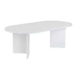 Table basse en bois Sable - 60 x 119 x 40 cm - Blanc