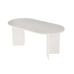 Table à manger en bois Sablin - 180 x 89 x 75 cm - Bois Blanc