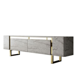 Meuble TV en bois Yildiz - 180 x 30 x 50 cm - TravertinOr