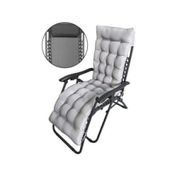 Fauteuil de jardin relax zéro gravité avec coussin matelassé Sintra - Noir