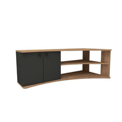 Meuble TV dangle en bois Termera - 135 x 67 x 48 cm - Marron