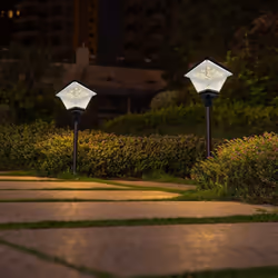 La Borne de Jardin Solaire Crépusculaire IP65 2W est utilisée comme éclairage décoratif et de signalisation principalement da ...