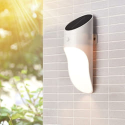 Silamp - Applique Solaire Extérieure Blanche 1W - Blanc Neutre 4000K - 5500K