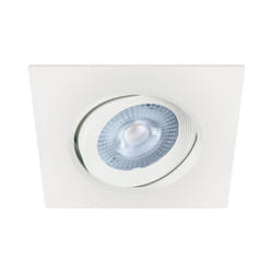 Silamp - Spot led Encastrable Orientable 5W Carré Blanc smd - Blanc Neutre 4000K - 5500K